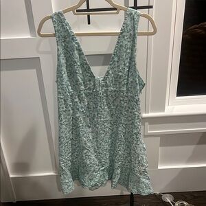 Zara Sky Blue Patterned SunDress